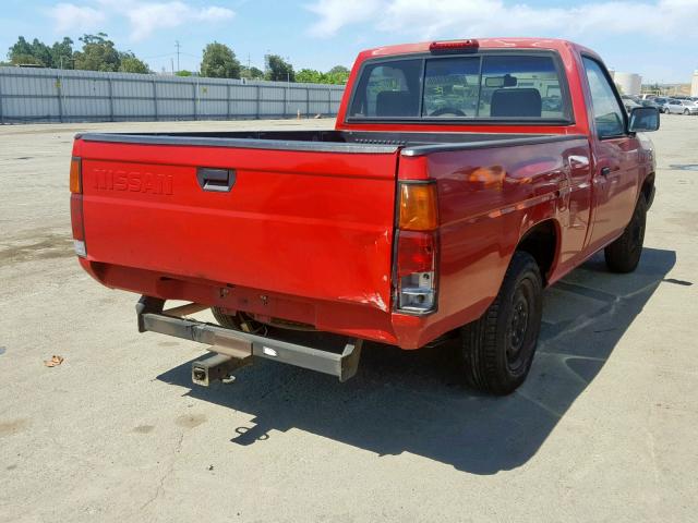 1N6SD11S7SC428665 - 1995 NISSAN TRUCK E/XE RED photo 4