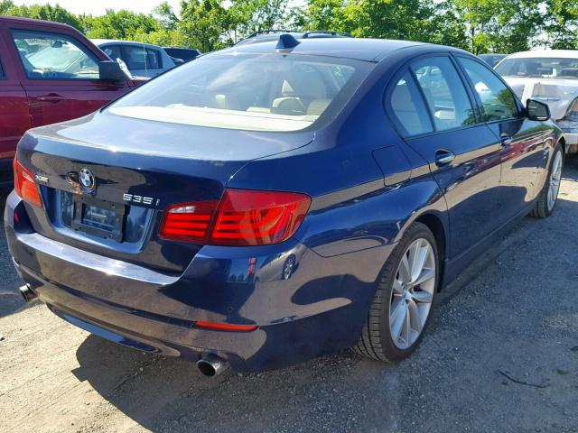 WBAFU7C57BC872835 - 2011 BMW 535 XI BLUE photo 4