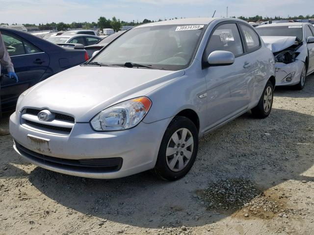 KMHCM3AC3AU172475 - 2010 HYUNDAI ACCENT BLU SILVER photo 2