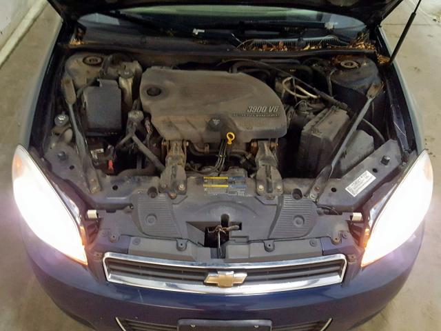 2G1WC58R979199737 - 2007 CHEVROLET IMPALA BLUE photo 7