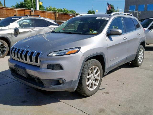 1C4PJMCS0GW170396 - 2016 JEEP CHEROKEE L SILVER photo 2