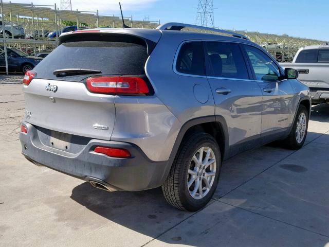 1C4PJMCS0GW170396 - 2016 JEEP CHEROKEE L SILVER photo 4