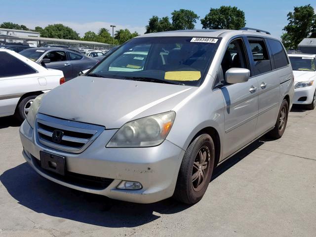 5FNRL38855B129287 - 2005 HONDA ODYSSEY TO SILVER photo 2