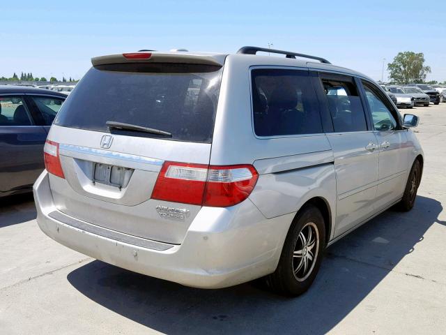 5FNRL38855B129287 - 2005 HONDA ODYSSEY TO SILVER photo 4