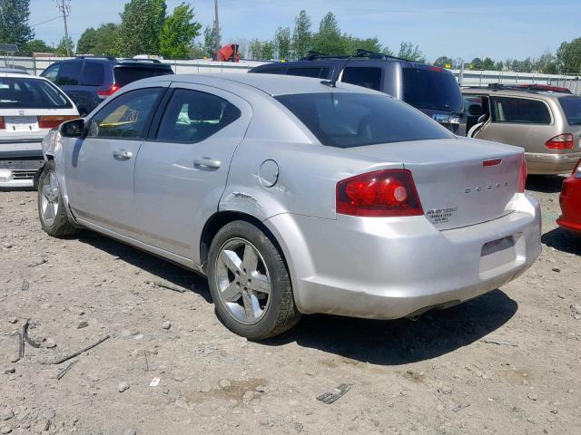 1B3BD2FG1BN534547 - 2011 DODGE AVENGER LU SILVER photo 3