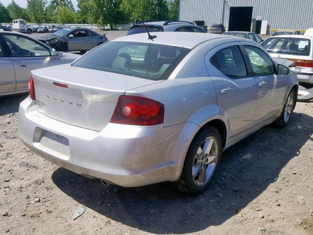 1B3BD2FG1BN534547 - 2011 DODGE AVENGER LU SILVER photo 4