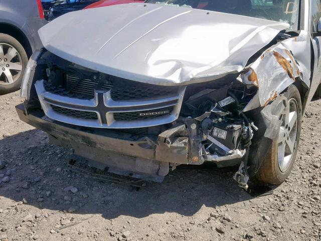 1B3BD2FG1BN534547 - 2011 DODGE AVENGER LU SILVER photo 9