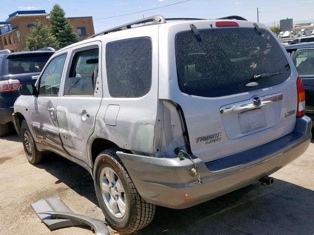 4F2YU08111KM69625 - 2001 MAZDA TRIBUTE LX GRAY photo 3