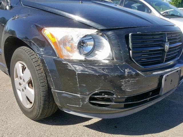 1B3HB28B47D538414 - 2007 DODGE CALIBER BLACK photo 9