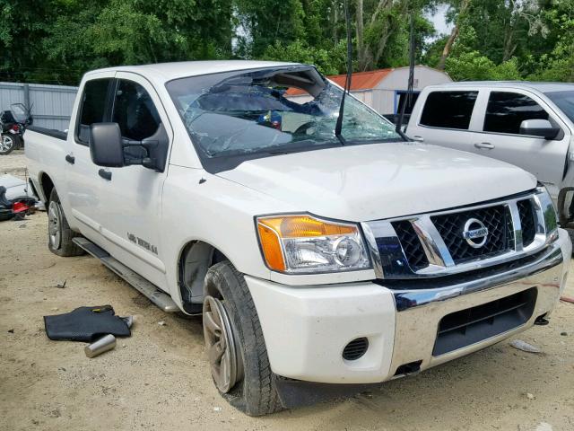 1N6AA0EC4FN510199 - 2015 NISSAN TITAN S WHITE photo 1