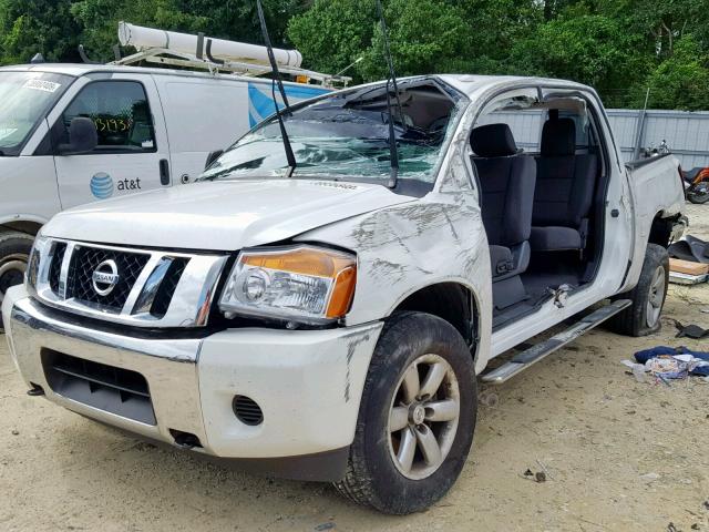 1N6AA0EC4FN510199 - 2015 NISSAN TITAN S WHITE photo 2