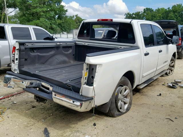 1N6AA0EC4FN510199 - 2015 NISSAN TITAN S WHITE photo 4