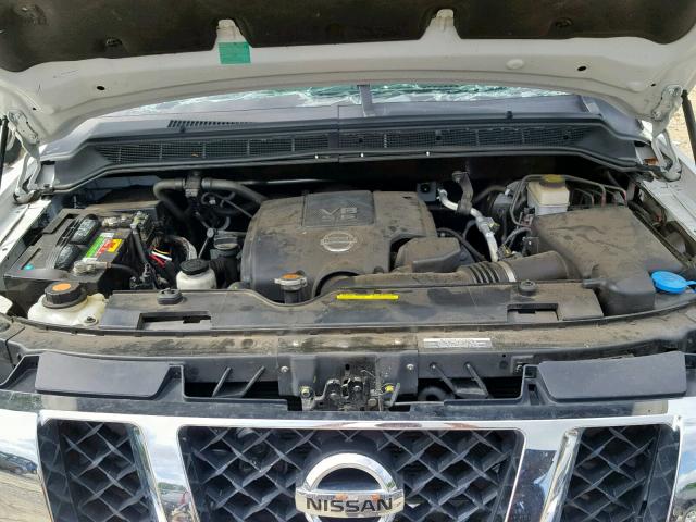 1N6AA0EC4FN510199 - 2015 NISSAN TITAN S WHITE photo 7