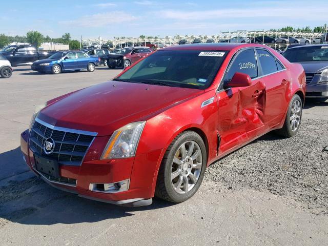 1G6DV57V080158418 - 2008 CADILLAC CTS HI FEA RED photo 2