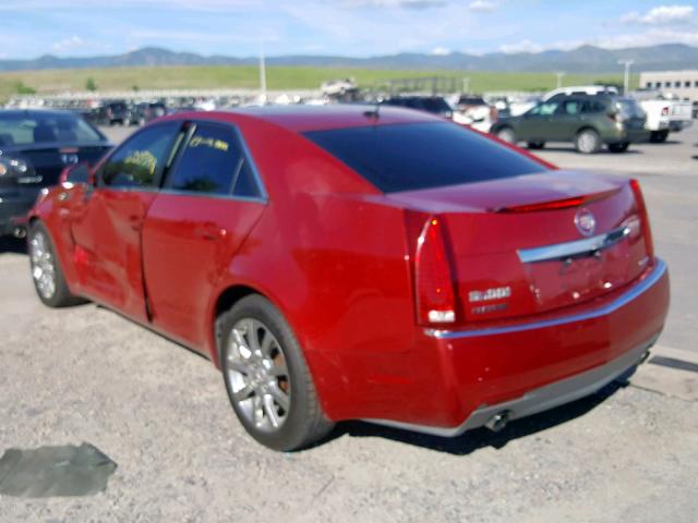 1G6DV57V080158418 - 2008 CADILLAC CTS HI FEA RED photo 3