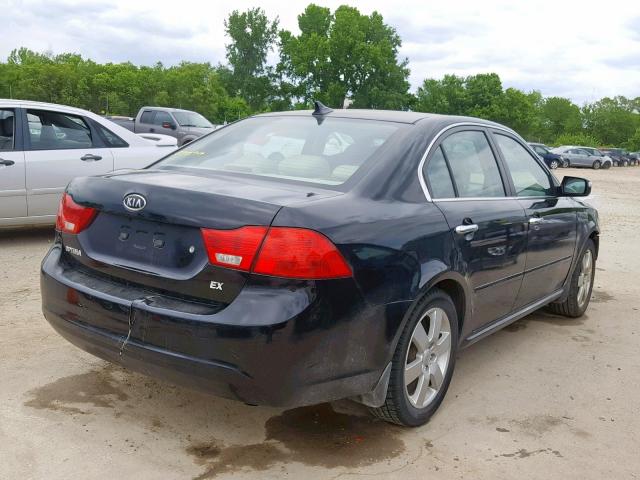 KNAGE228795316880 - 2009 KIA OPTIMA BLACK photo 4