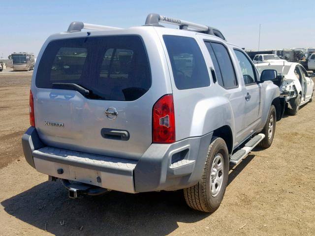 5N1AN0NU6EN813964 - 2014 NISSAN XTERRA X SILVER photo 4