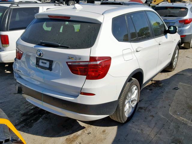 5UXWX7C59E0K31152 - 2014 BMW X3 XDRIVE3 WHITE photo 4