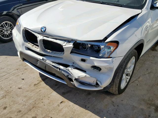 5UXWX7C59E0K31152 - 2014 BMW X3 XDRIVE3 WHITE photo 9