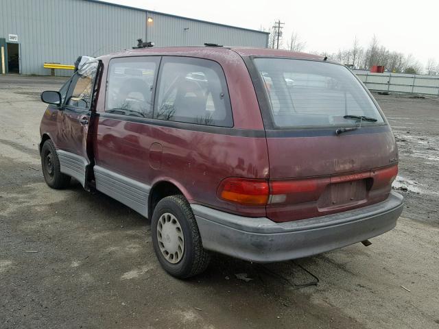 JT3AC11R9N1051937 - 1992 TOYOTA PREVIA DLX MAROON photo 3