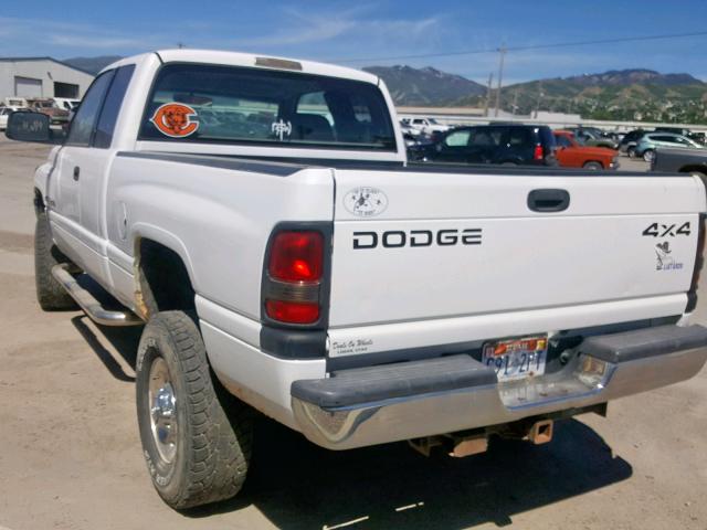 1B7KF23ZXYJ137403 - 2000 DODGE RAM 2500 WHITE photo 3