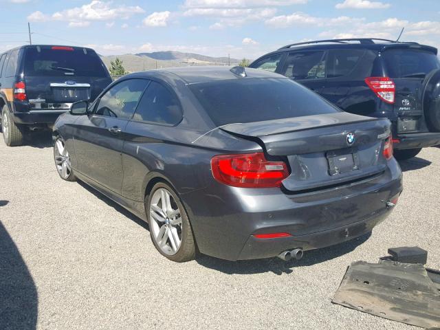 WBA1F5C53EV256082 - 2014 BMW 228 I GRAY photo 3