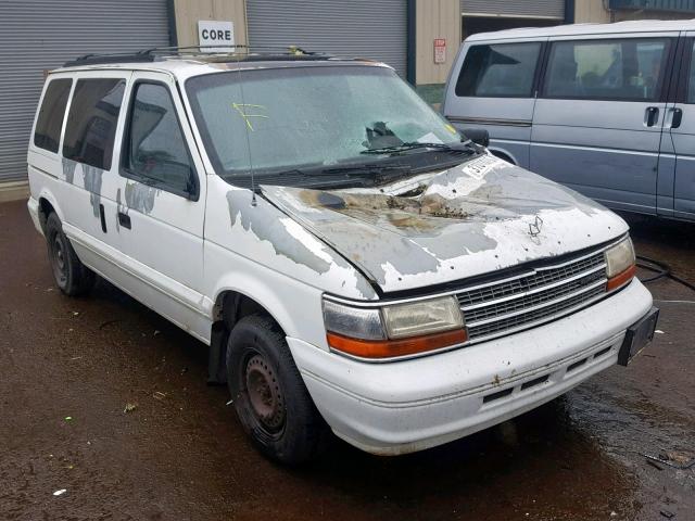 2P4GH2532RR728830 - 1994 PLYMOUTH VOYAGER WHITE photo 1