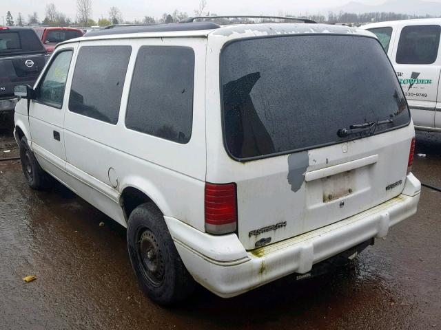 2P4GH2532RR728830 - 1994 PLYMOUTH VOYAGER WHITE photo 3