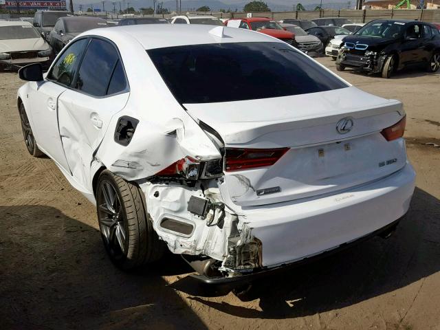 JTHBE1D21F5014558 - 2015 LEXUS IS 350 WHITE photo 3