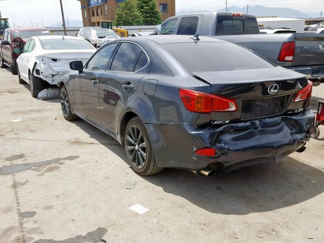 JTHCK262392028922 - 2009 LEXUS IS 250 BLACK photo 3