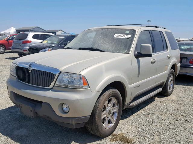 5LMEU78H03ZJ44315 - 2003 LINCOLN AVIATOR Bej foto 2