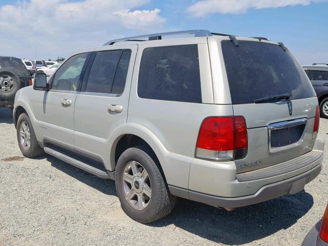 5LMEU78H03ZJ44315 - 2003 LINCOLN AVIATOR Bej foto 3
