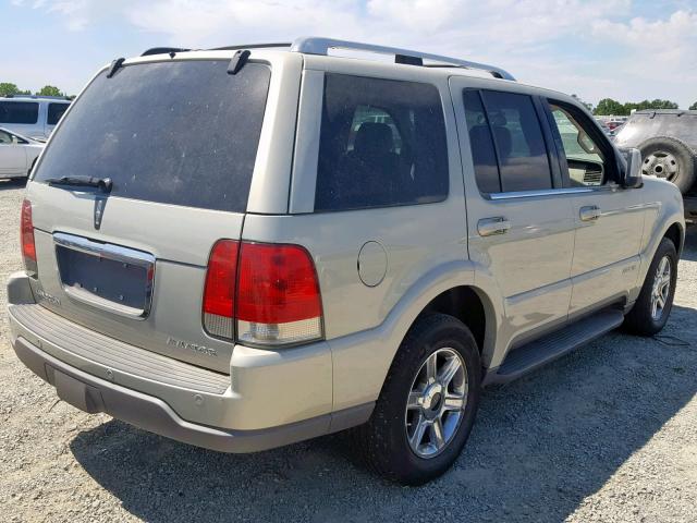 5LMEU78H03ZJ44315 - 2003 LINCOLN AVIATOR Bej foto 4