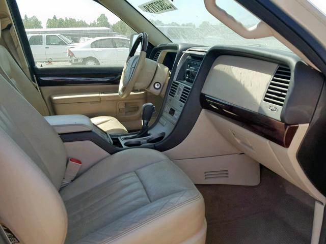 5LMEU78H03ZJ44315 - 2003 LINCOLN AVIATOR BEIGE photo 5