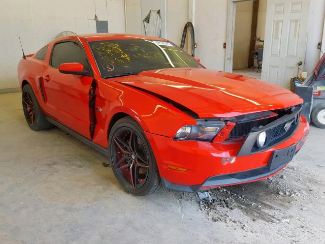 1ZVBP8CF2C5249004 - 2012 FORD MUSTANG GT RED photo 1