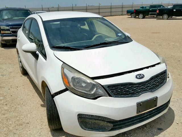 KNADM4A37D6174475 - 2013 KIA RIO LX WHITE photo 1