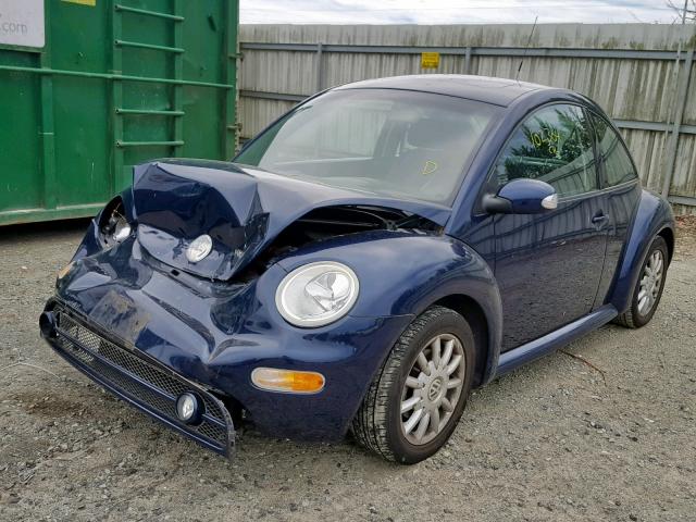 3VWCK31C35M411055 - 2005 VOLKSWAGEN NEW BEETLE ლურჯი ფოტო 2