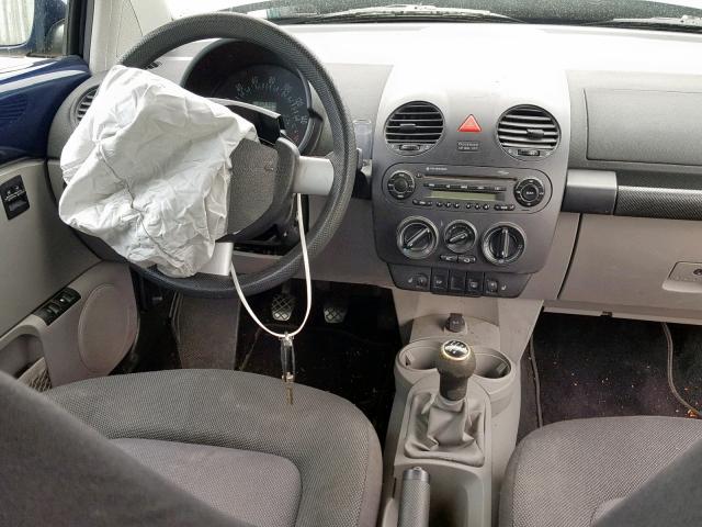 3VWCK31C35M411055 - 2005 VOLKSWAGEN NEW BEETLE ლურჯი ფოტო 9