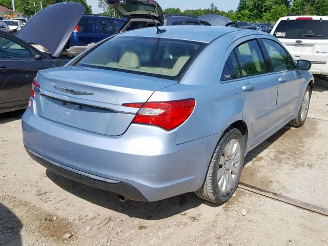 1C3CCBAB2DN588643 - 2013 CHRYSLER 200 LX BLUE photo 4