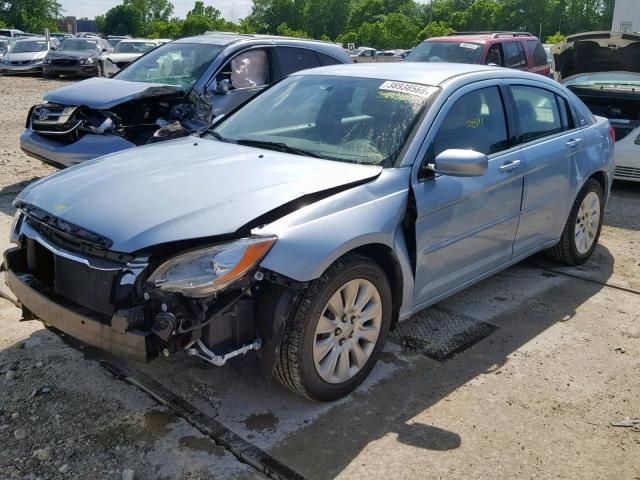 1C3CCBAB2DN588643 - 2013 CHRYSLER 200 LX BLUE photo 9