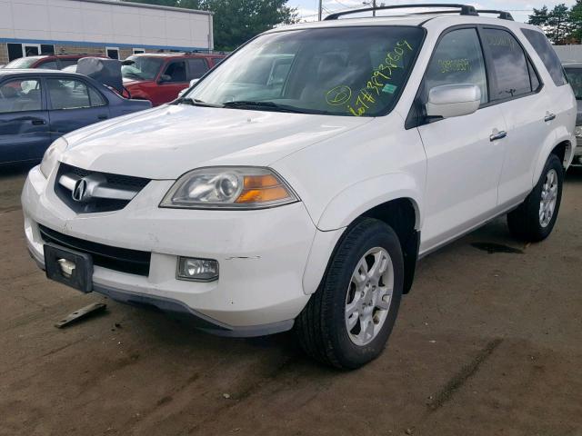 2HNYD18764H542486 - 2004 ACURA MDX TOURIN WHITE photo 2