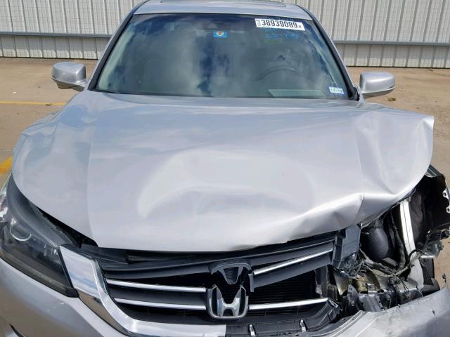 1HGCR2F88DA036631 - 2013 HONDA ACCORD EXL GRAY photo 7