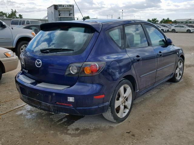 JM1BK143441195324 - 2004 MAZDA 3 HATCHBAC BLUE photo 4