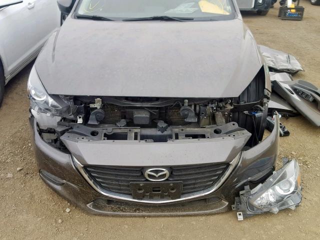 3MZBN1V71HM145687 - 2017 MAZDA 3 TOURING BROWN photo 9