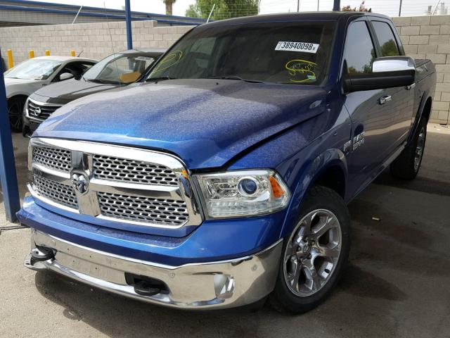 1C6RR7NT2ES209400 - 2014 RAM 1500 LARAM BLUE photo 2