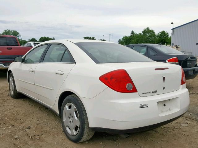 1G2ZF58B974276242 - 2007 PONTIAC G6 VALUE L WHITE photo 3