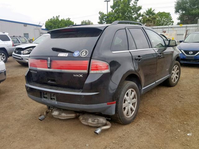 2LMDU68C57BJ06833 - 2007 LINCOLN MKX BLACK photo 4