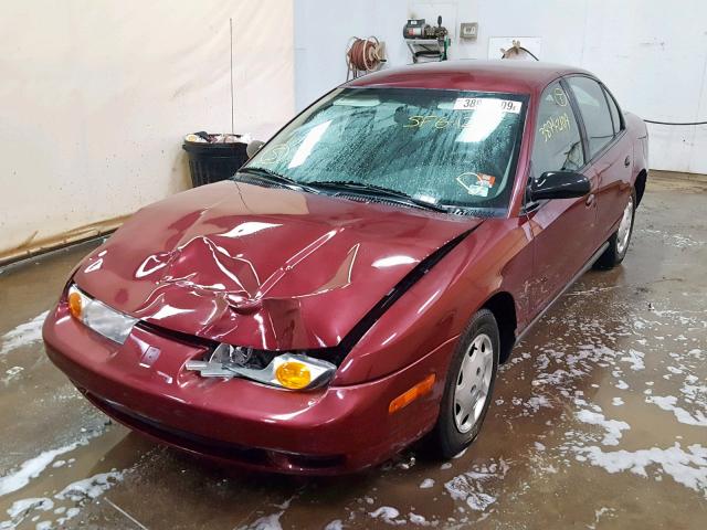 1G8ZH52892Z288481 - 2002 SATURN SL1 BURGUNDY photo 2