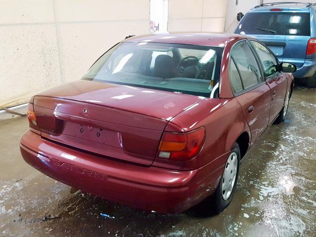 1G8ZH52892Z288481 - 2002 SATURN SL1 BURGUNDY photo 4