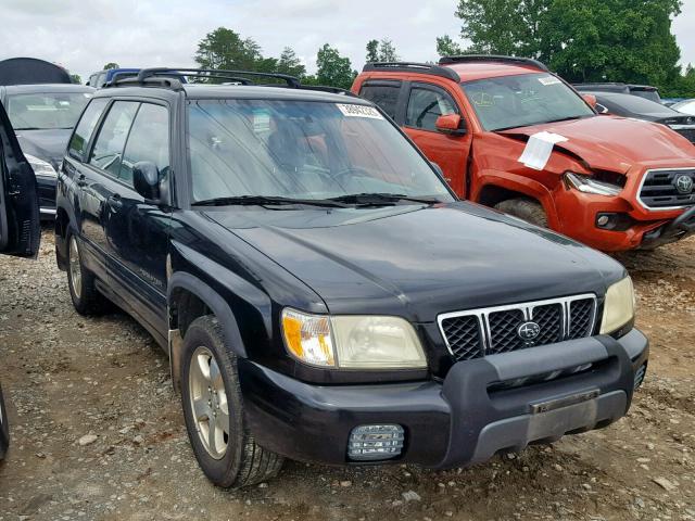 JF1SF65621H723560 - 2001 SUBARU FORESTER S შავი ფოტო 1